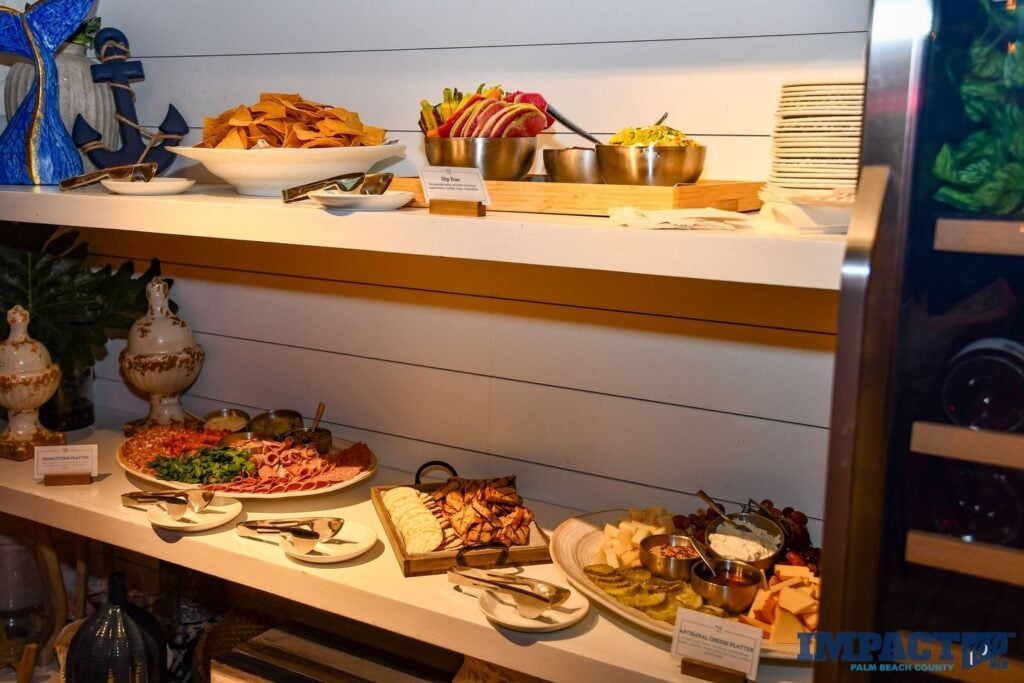 Impact 100 Men End of Summer Social at the Hampton Social Delray Beach food