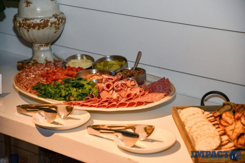 Impact 100 Men End of Summer Social at the Hampton Social Delray Beach food