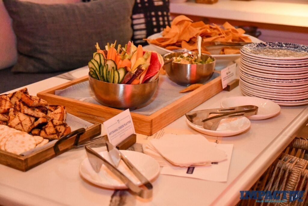 Impact 100 Men End of Summer Social at the Hampton Social Delray Beach food