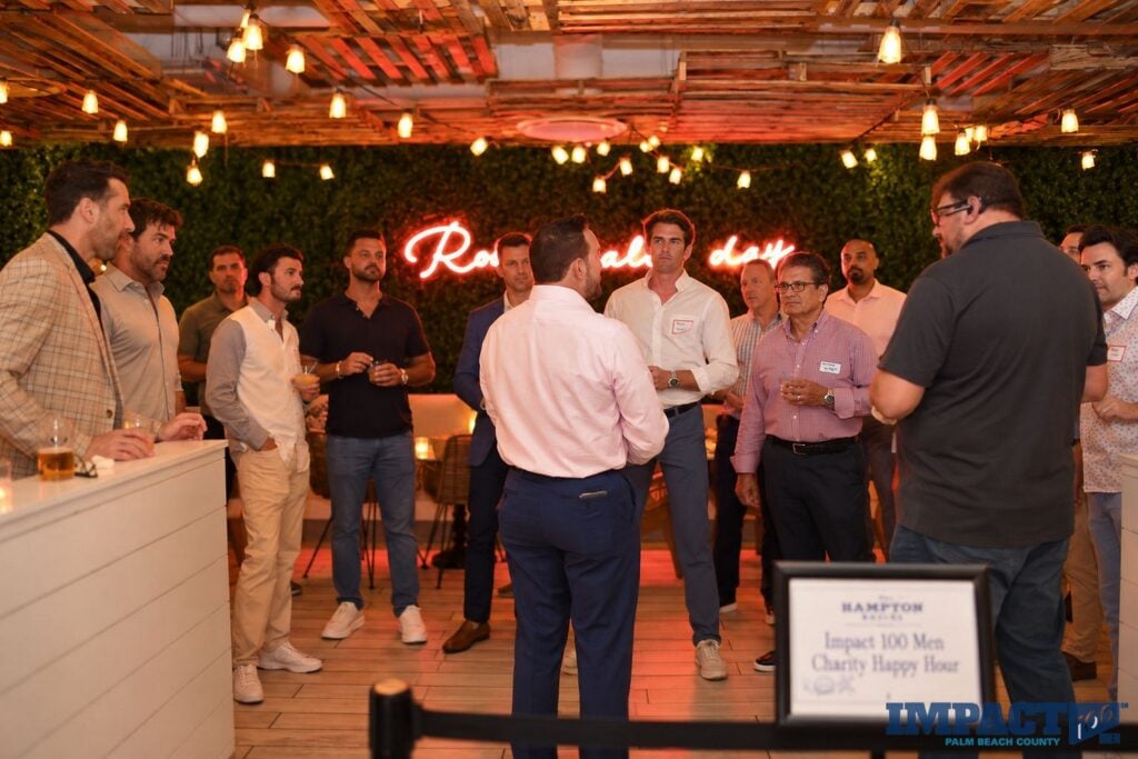 Impact 100 Men End of Summer Social at the Hampton Social Delray Beach
